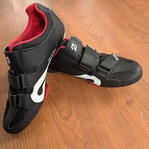 Black and Red Cycling Shoes